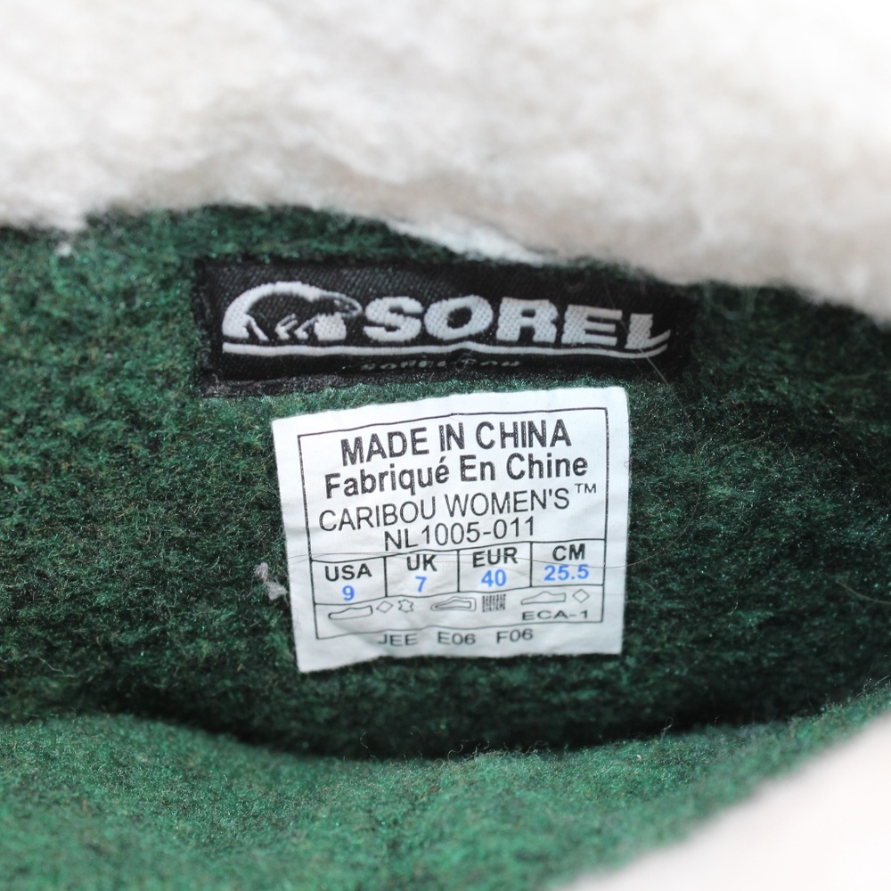 Sorel Gray Suede Waterproof Caribou Snow Duck Boot #136 - Picture 7 of 8